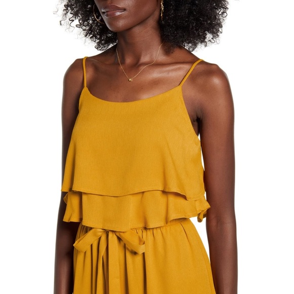 One CLOTHING RUFFLE CROPPED JUMPSUIT 🌸IN STORES🌸 - Picture 2 of 3